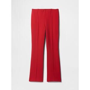 GAP Ponte Collection High Rise Flare Stretch Pants in Red Women's Medium Tall